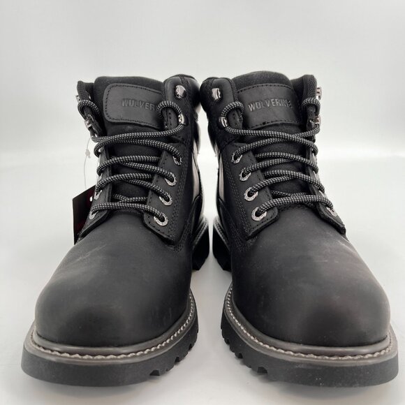 Wolverine Floorhand Work Boot Size 12M Black Leather Waterproof New In Box - Picture 5 of 16